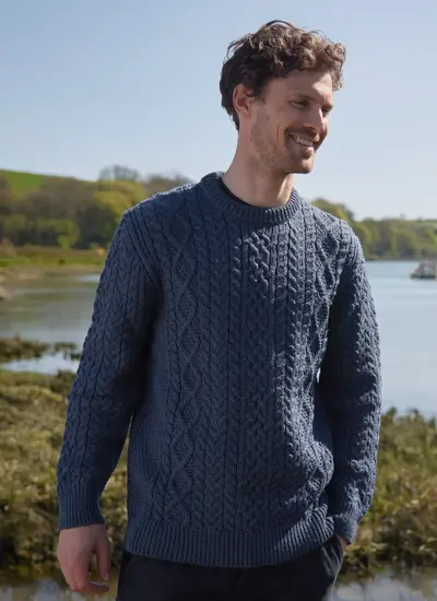 Oisin Aran Crew Neck Sweater